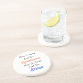 Als het regent, zoek dan naar regenbogen, Inspirer Zandsteen Onderzetter (Zijkant)