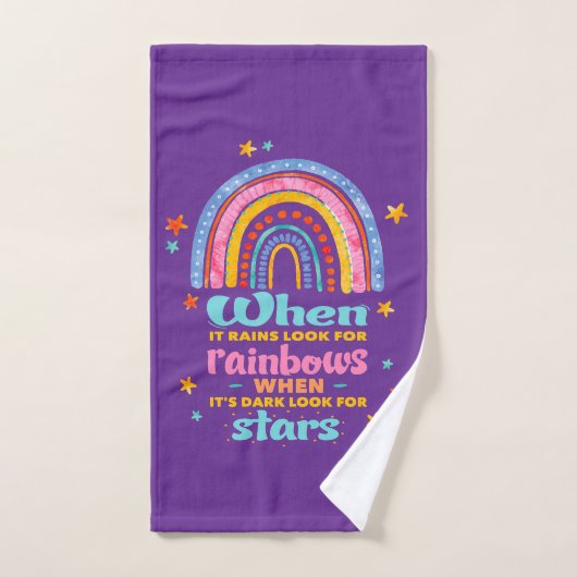 Als het regent, zoek dan regenbogen bad handdoek (Handdoek)
