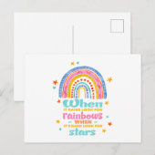 Als het regent, zoek dan regenbogen briefkaart (Voorkant / Achterkant)