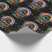Als het regent, zoek dan regenbogen cadeaupapier (Hoek)