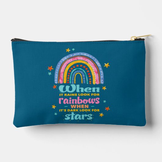 Als het regent, zoek dan regenbogen etui (Achterkant)