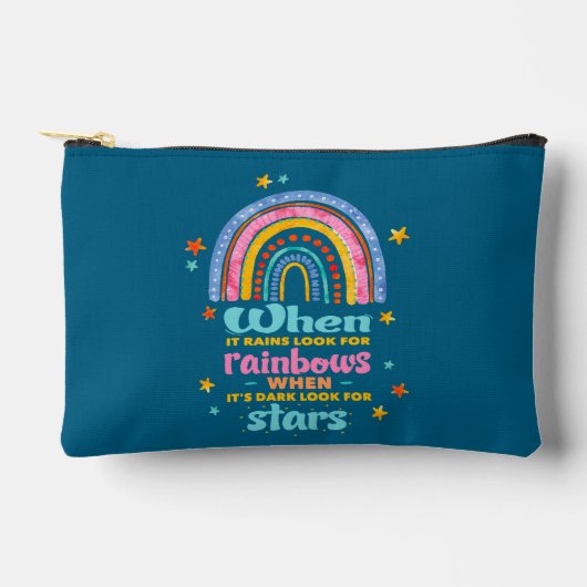 Als het regent, zoek dan regenbogen etui (Voorkant)