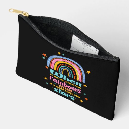 Als het regent, zoek dan regenbogen etui (Open)