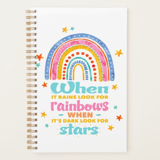 Als het regent, zoek dan regenbogen planner (Voorkant)