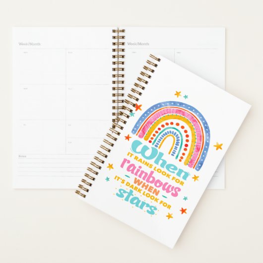 Als het regent, zoek dan regenbogen planner (Display)