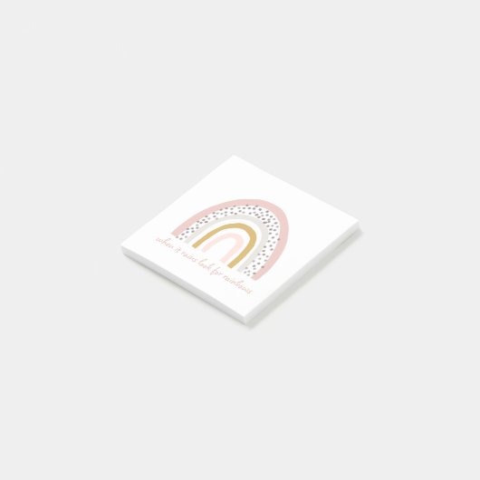 Als het regent, zoek dan regenbogen post-it® notes (Schuin)