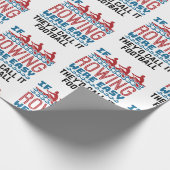 Als het roeien gemakkelijk was zouden zij als Foot Cadeaupapier (Hoek)