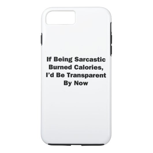 Als het Sarcastisch verbrande calorieën zijn Case-Mate iPhone Case (Achterkant)