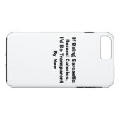 Als het Sarcastisch verbrande calorieën zijn Case-Mate iPhone Case (Achterkant (Horizontaal))