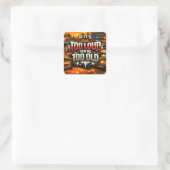 Als het te luid is ben je te oud sticker (Tas)