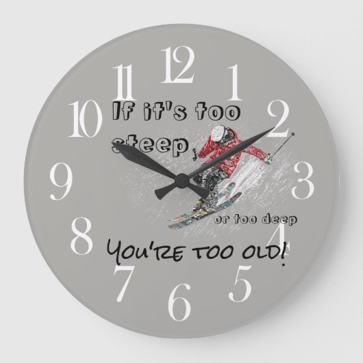 Als het te steil is grote klok (Voorkant)