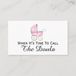 Als het tijd is om de Doula-zwangerschap te noemen Visitekaartje