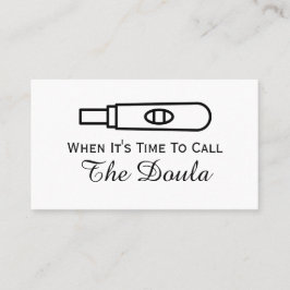 Als het tijd is om de Doula-zwangerschap te noemen Visitekaartje