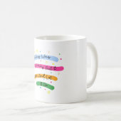 Als het vandaag zwaar is neergezet, laat het los. koffiemok (Voorkant rechts)