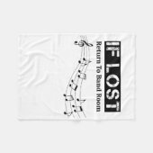 Als het verlies terugkeert naar de bank fleece deken (Voorkant (Horizontaal))