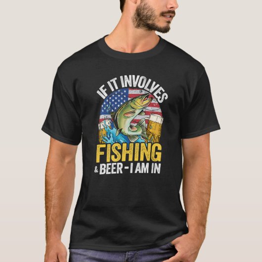 Als het Vist en beer, ben ik in de Amerikaanse Fla T-shirt (Voorkant)