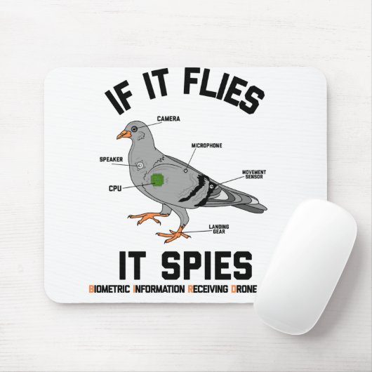 Als het vliegt, drinkt het zwerfduiventil op muismat (Met muis)