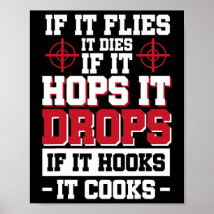 Als het vliegt gaat het dood Als het hupt valt het Poster