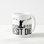 Als het vliegt gaat het dood koffiemok (Voorkant rechts)