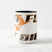 Als het Vliegt, is het dood Tweekleurige Koffiemok (Center)