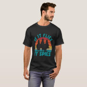 Als het vliegt, spioneert het t-shirt (Voorkant volledig)