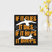 Als het vliegt, sterft het als het hoopt dat het v kaart (Gele Bloem)