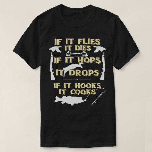 Als het vliegt, sterft het t-shirt (Design voorkant)