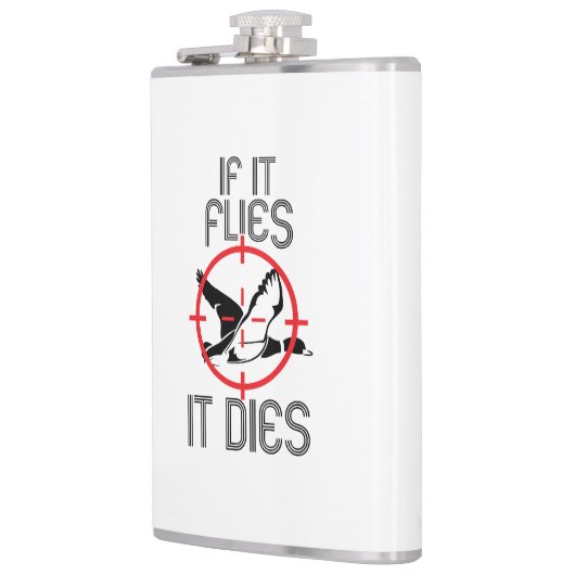 Als het vliegt, wordt het Duck Hunting Heupfles (Links)