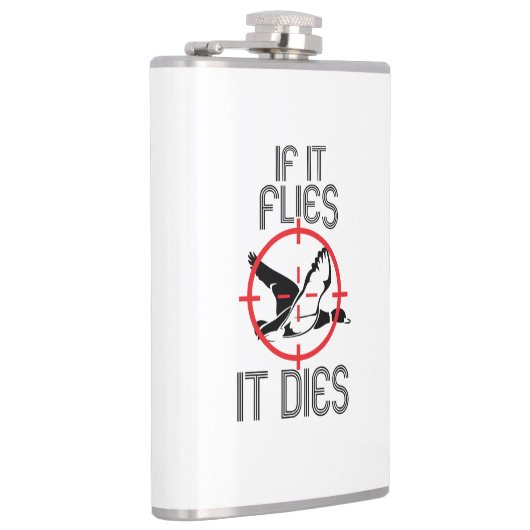 Als het vliegt, wordt het Duck Hunting Heupfles (Rechts)