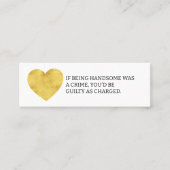 Als het zijn knappe leuke dating bellen kaart mini visitekaartje (Voorkant)