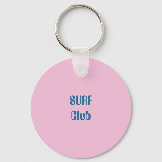 Als het zwelt berijdt het aangepaste naam surfen r sleutelhanger (Achterkant)