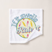 Als het zwelt, surft het op roze gierig bad handdoek (Wasdoekje)