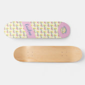 Als het zwelt, surft het op roze gierig persoonlijk skateboard (Horizontaal)