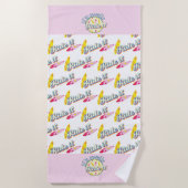 Als het zwelt, surft het op roze gierig strandlaken (Voorkant)