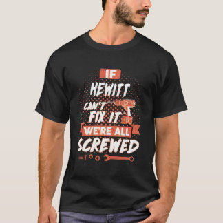 Als HEWITT het niet kan oplossen, zijn we allemaal T-shirt