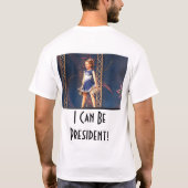 Als hij een Cheerleader kan zijn... T-shirt (Achterkant)