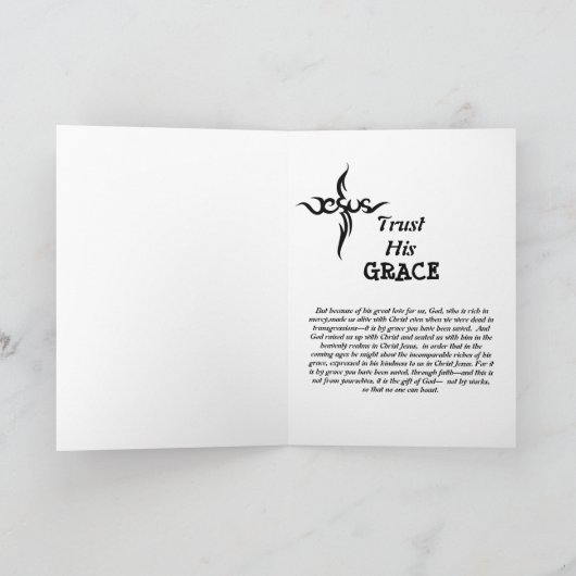 Als hij het voor mij Wenskaart deed Bedankkaart (Binnen)