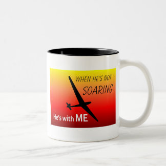 Als hij niet bang is, is hij bij mij tweekleurige koffiemok