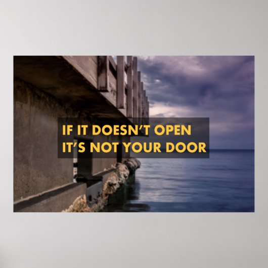 Als hij niet open gaat, is het niet jouw deur poster (Voorkant)