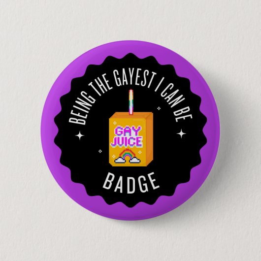 Als homo kan ik een badge zijn ronde button 5,7 cm (Voorkant)