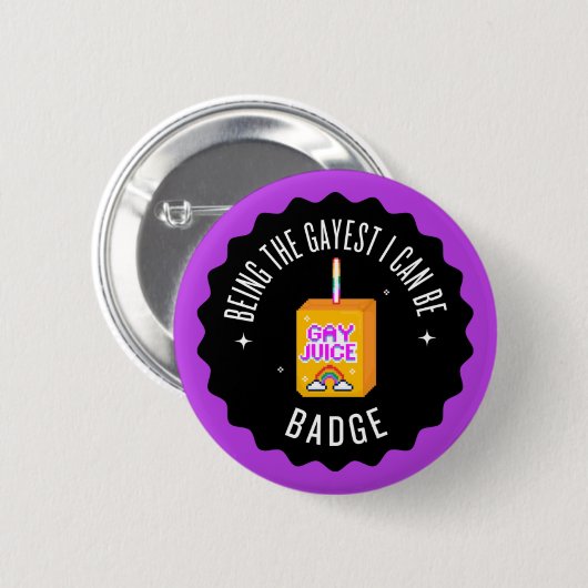 Als homo kan ik een badge zijn ronde button 5,7 cm (Voorkant /achterkant)