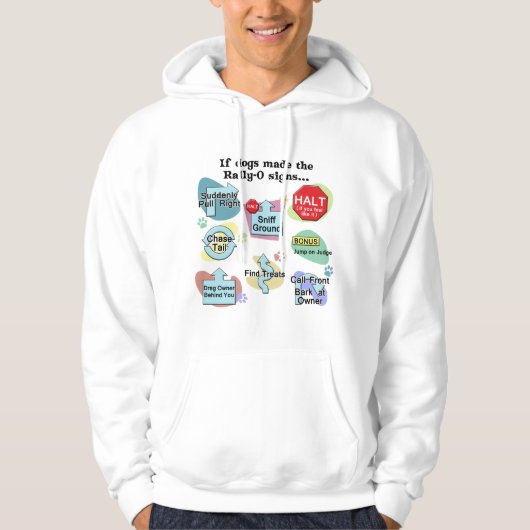 Als honden een ringsignaal afgeven hoodie (Voorkant)