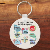Als honden een ringsignaal afgeven sleutelhanger (Voorkant)