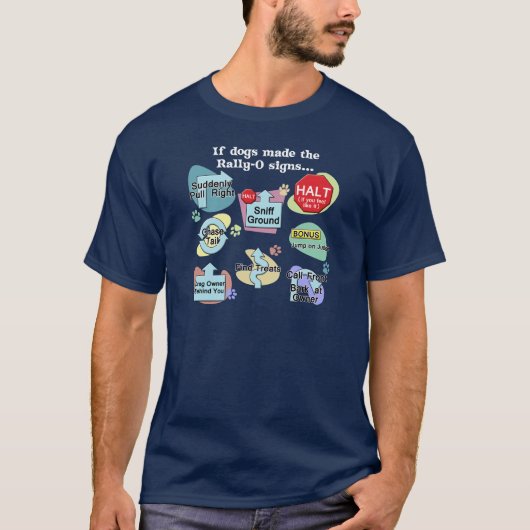 Als honden een ringsignaal afgeven t-shirt (Voorkant)