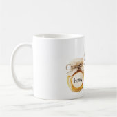 Als honing voor een bij koffiemok (Links)