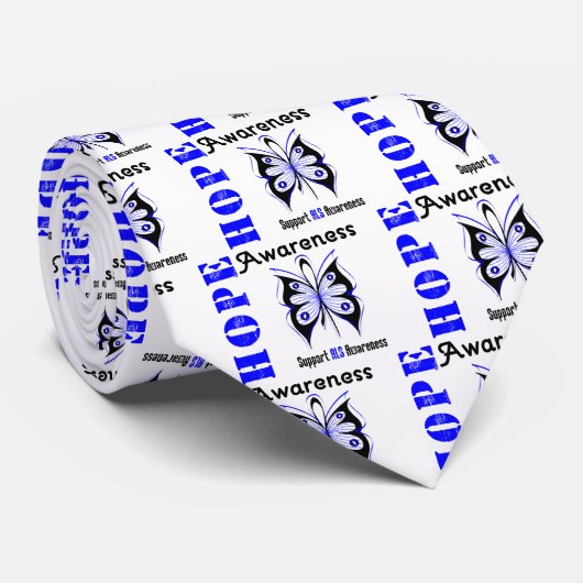 ALS Hope Awareness Stropdas (Opgerold)