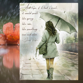 Als Hope een Scent Inspirerend Waterverf had Feestdagenkaart