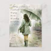 Als Hope een Scent Inspirerend Waterverf had Feestdagenkaart (Voorkant)