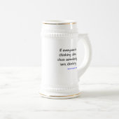 Als iedereen hetzelfde denkt, dan is iemand... bierpul (Voorkant rechts)