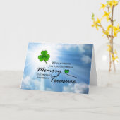 Als iemand die je hebt geleend, Shamrock Kaart (Gele Bloem)